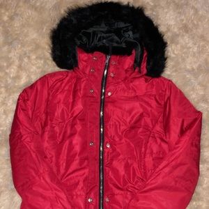 Red Puff Coat